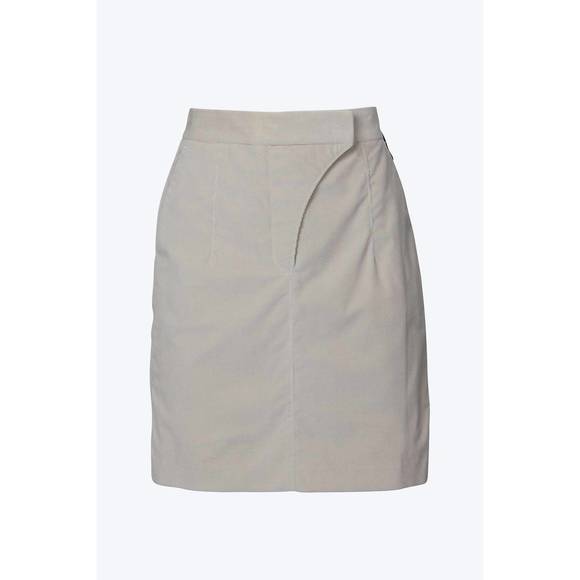 NEW LANDSCAPE stretch cotton-corduroy skirt in bone - Picture 2 of 2